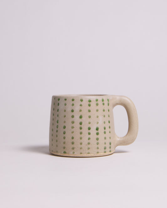 Green Dotted Mug